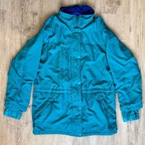 Eddie Bauer Gore-Tex Teal Jacket Vintage 90s Outdoor Shell Size M Seattle USA